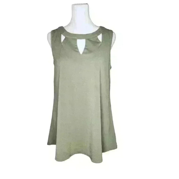 Studio 1886 women's sage green blouse size small - Picture 1 of 7